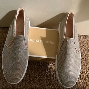 MICHAEL Michael Kors Cream Espadrille Slip-Ons